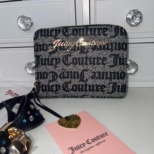 NWT Juicy Couture Black and Gold Wallet